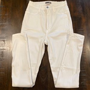 White Fashion Nova skinny jeans